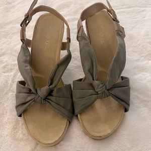 Aerosoles Espadrilles Olive Wedge Sandals